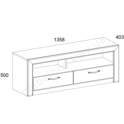 Тумба під телевізор 2S Sapori Mebelbos