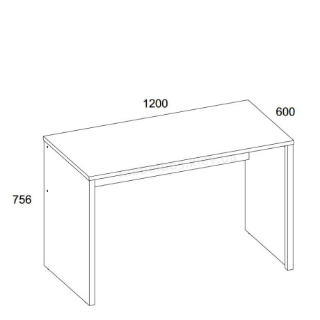 Стол письменный 120 Doorset Mebelbos | ДОРСЕТ Мебельбос