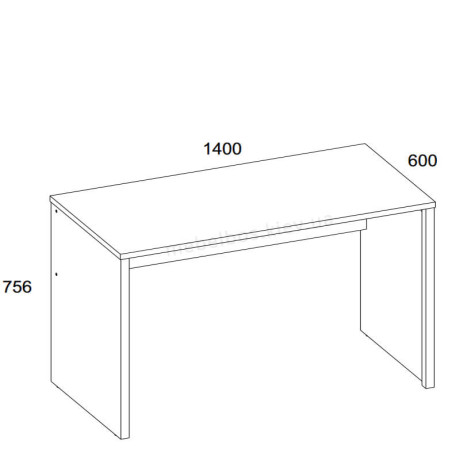 Стол письменный 140 Doorset Mebelbos | ДОРСЕТ Мебельбос