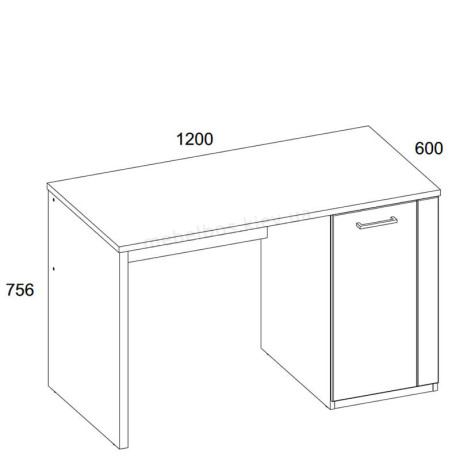 Стол письменный 1D/120 Doorset Mebelbos | ДОРСЕТ Мебельбос