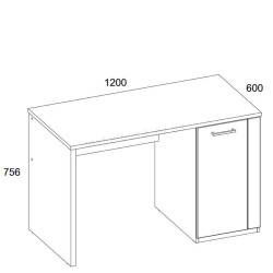 Стіл письмовий 1D/120 Doorset Mebelbos