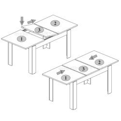 Стіл обідній 130/175 Doorset Mebelbos
