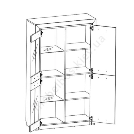 Вітрина 2D2W/100 Olivia Mebelbos | ОЛIВIЯ Мебельбос