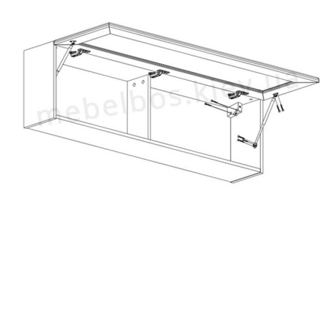 Вітрина навісна 1W Olivia Mebelbos | ОЛIВIЯ Мебельбос